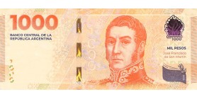 Avers : portrait de José Francisco de San Martin