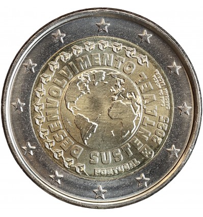 2 Euros Portugal 2025 - Développement durable