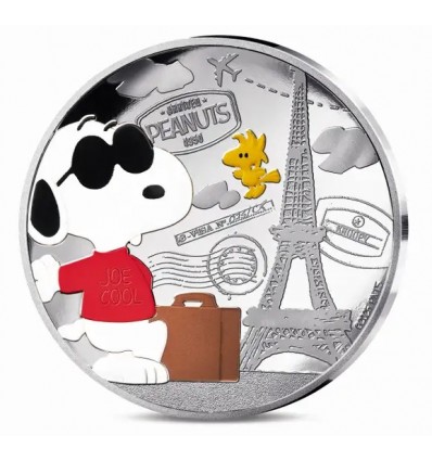 10 Euros Snoopy en Couleur B.E. 2025 - Snoopy à Paris