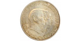 Avers : portrait à droit du roi et de la reine du Danemark