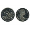 10 Dollars Iles Cayman Argent