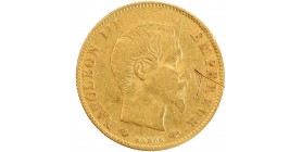 Avers : tête nue de Napoléon III à droite