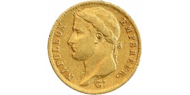 20 Francs Napoléon Ier Tête Laurée Revers Empire