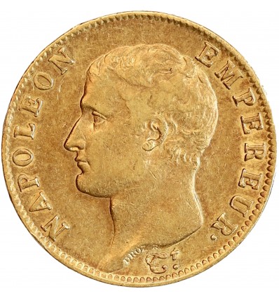 Avers : tête nue de Napoléon Ier à gauche