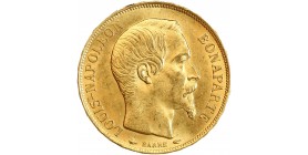 Avers : tête nue de Louis-Napoléon Bonaparte à droite