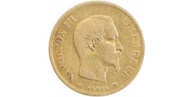 Avers : tête nue de Napoléon III à droite