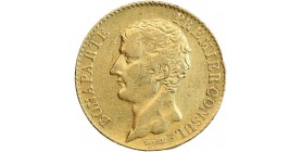 Avers : tête nue de Bonaparte à gauche