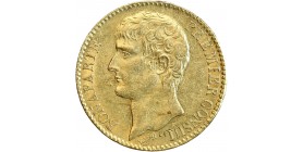 Avers : tête nue de Bonaparte à gauche