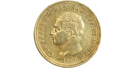 Avers : tête nue de Charles Félix à gauche