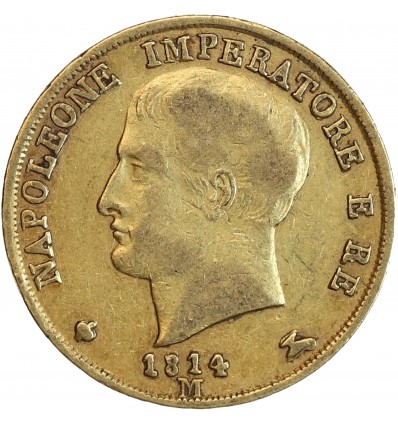 Avers : tête nue de Napoléon Ier à gauche