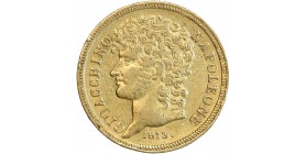 Avers : tête nue de Joachim Murat à gauche