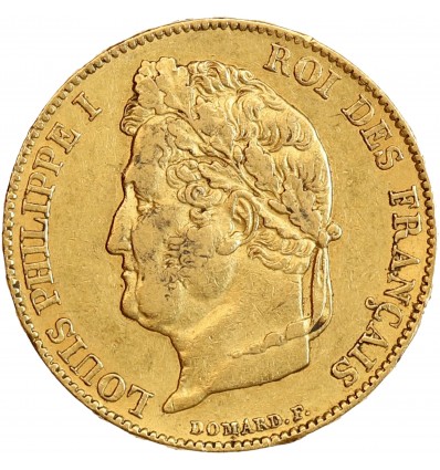 20 Francs Louis-Philippe Ier Tête Laurée