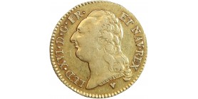 Avers : buste nu à gauche de Louis XVI