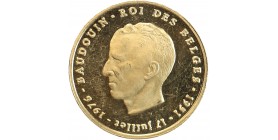 Avers : tête nue à gauche du roi Baudoin