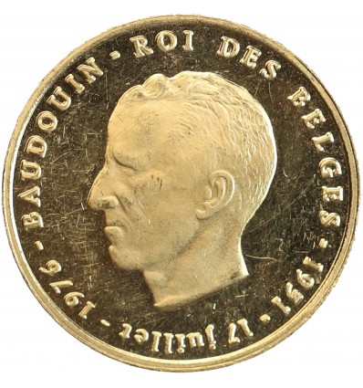 Avers : tête nue à gauche du roi Baudoin