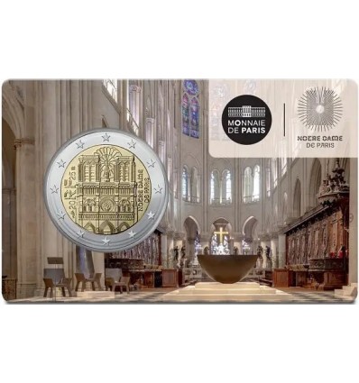 2 Euros France 2025 Coincard - Notre Dame de Paris