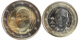 Set de 1€ et 2€ Monaco 2025 - Prince Albert Nouveau Visuel