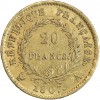20 Francs Napoléon Ier Tête Nue Type Transitoire
