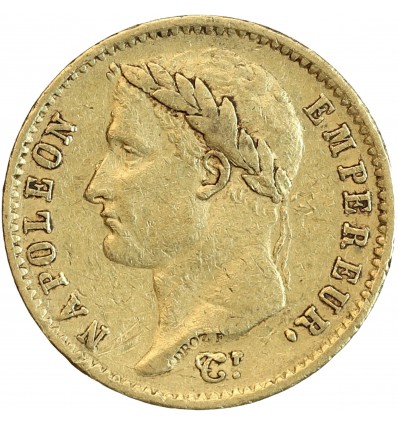 20 Francs Napoléon Ier Tête Laurée Revers République
