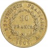 20 Francs Napoléon Ier Tête Laurée Revers République