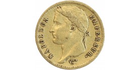 20 Francs Napoléon Ier Tête Laurée Revers Empire