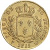 20 Francs Louis XVIII Buste Habillé