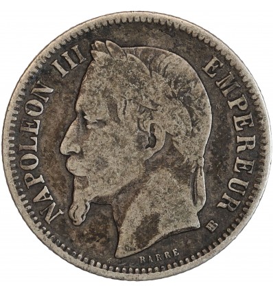1 Franc Napoléon III Tête Laurée Second Empire