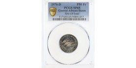 50 Francs Essai Afrique Centrale Etats - PCGS SP65