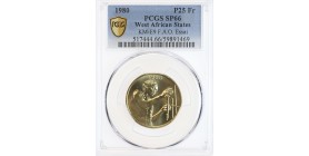 Essai de 25 Francs Afrique de l'Ouest (Etats) - PCGS SP69