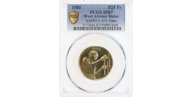 Essai de 25 Francs Afrique de l'Ouest (Etats) - PCGS SP67