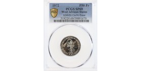 Essai de 50 Francs Afrique de l'Ouest (Etats) - PCGS SP69