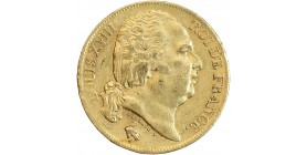 20 Francs Louis XVIII Buste Nu