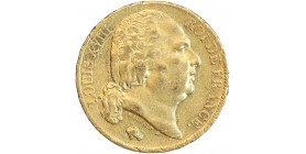20 Francs Louis XVIII Buste Nu