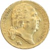 20 Francs Louis XVIII Buste Nu