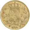 20 Francs Louis XVIII Buste Nu