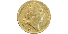 20 Francs Louis XVIII Buste Nu