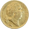 20 Francs Louis XVIII Buste Nu