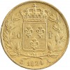 20 Francs Louis XVIII Buste Nu