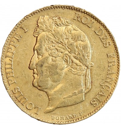 20 Francs Louis-Philippe Ier Tête Laurée