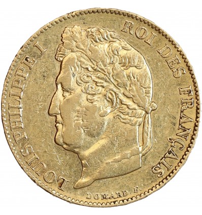 20 Francs Louis-Philippe Ier Tête Laurée