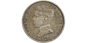 1 Peseta Alphonse XIII - Espagne Argent