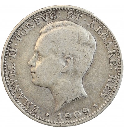 200 Reis Emmanuel II - Portugal Argent