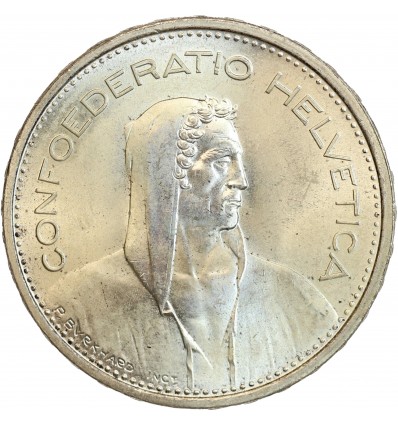 5 Francs Berger Suisse Argent - Confederation