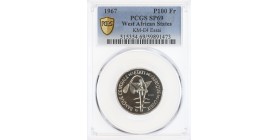 Essai de 100 Francs Afrique de l'Ouest (Etats) - PCGS SP69