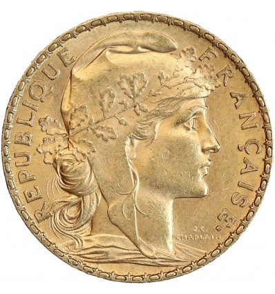 Avers : Marianne coiffée d'un bonnet phrygien et d'une couronne végétale