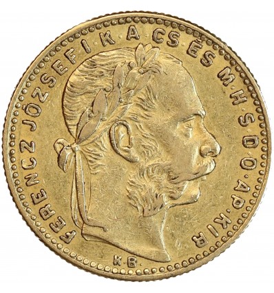 Avers : tête laurée de François Joseph à droite