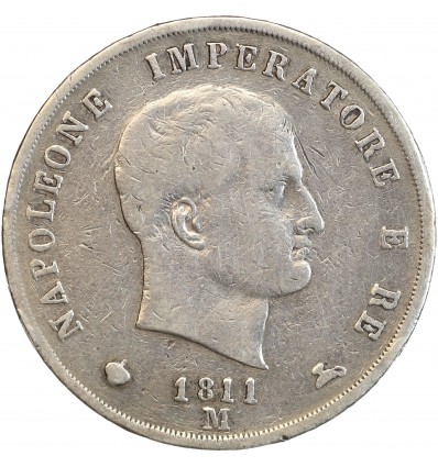 Avers : tête nue à droite de Napoléon Ier