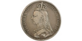 1 Couronne Victoria Grande Bretagne Argent