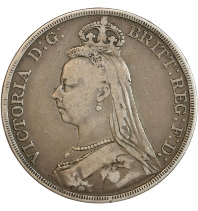 1 Couronne Victoria Grande Bretagne Argent