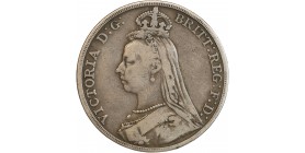 1 Couronne Victoria Grande Bretagne Argent
